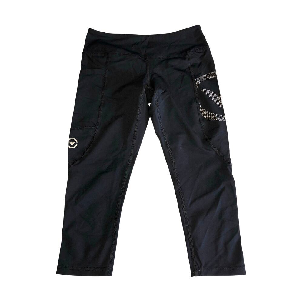 Virus Cropped Compression Pant Size XS Black Athletic Legging Low Rise